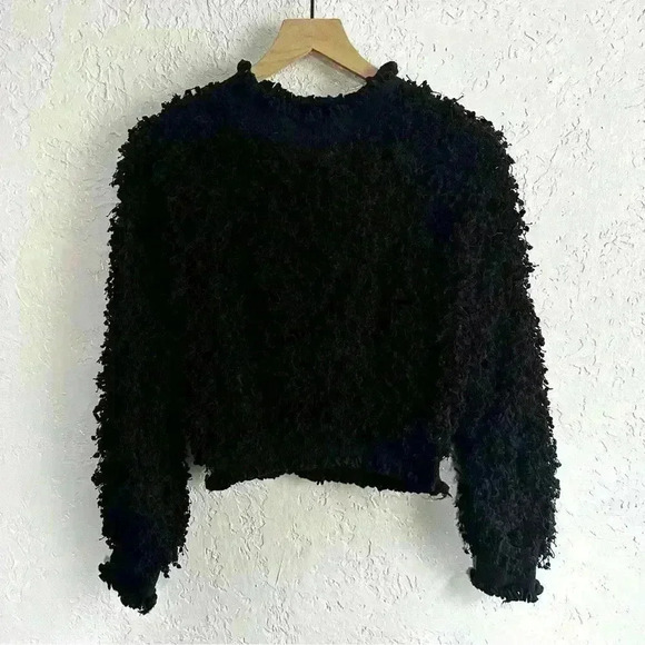 Black loop knit sweater‎ - Picture 5 of 12